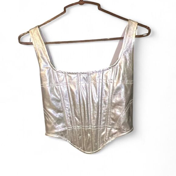 Fashion-nova Women's Silver Corset - Picture 1 of 2